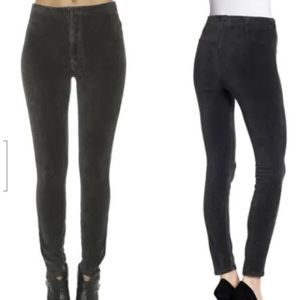 Mother High Waisted Seamless Looker, Charcoal Corduroy,24